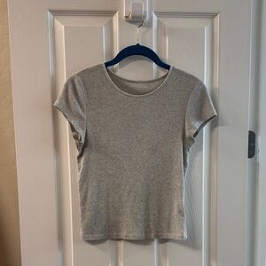 American Eagle Outfitters Gray Crop Top